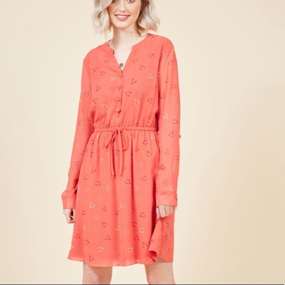 Modcloth Dresses & Skirts - Modcloth Effortless on Arrival Wishbone dress, M